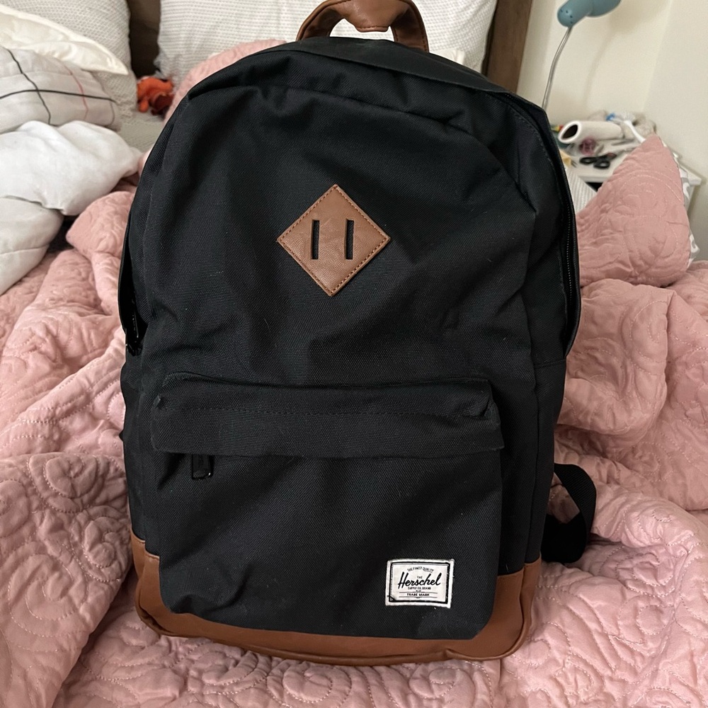 Herschel Supply Company Classic Black and Tan Backpack